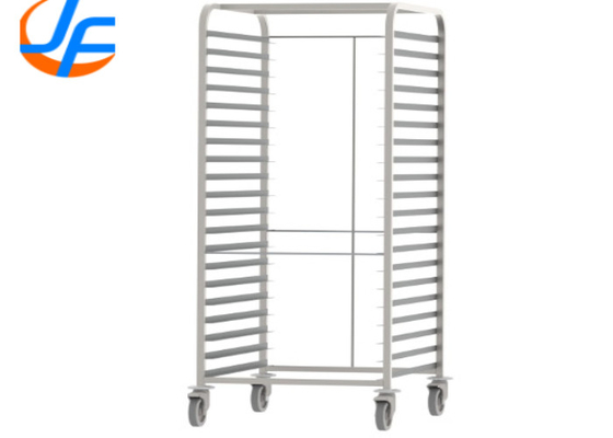 RK Bakeware Chine Foodservice NSF 600 X 800 Plateau de cuisson en acier inoxydable Chariots de boulangerie Plateau à double four
