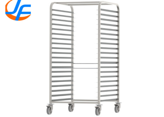 RK Bakeware Chine Foodservice NSF 600 X 800 Plateau de cuisson en acier inoxydable Chariots de boulangerie Plateau à double four