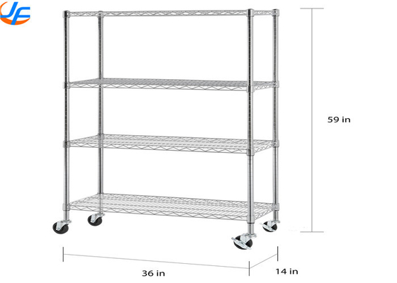 RK Bakeware Chine Foodservice 2/3/4 Tiers Chariot de service en acier, Distribution de matériel de chariot en acier inoxydable
