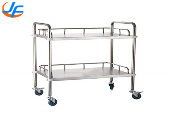 RK Bakeware Chine Foodservice 2/3/4 Tiers Chariot de service en acier, Distribution de matériel de chariot en acier inoxydable