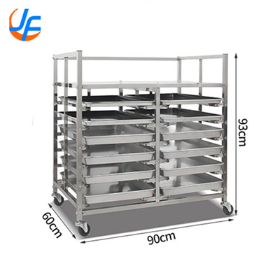 RK Bakeware Chine-Nesting Commercial Rack de chariot en acier inoxydable / Rack de boulangerie sur mesure pour les boulangeries industrielles