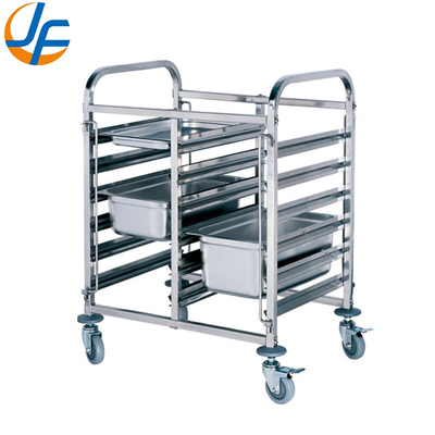 Chariot à quatre roues amovible en acier inoxydable
