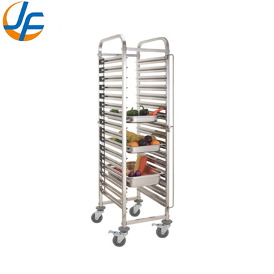 Chariot en acier inoxydable de différentes tailles pour un restaurant ou un hôtel