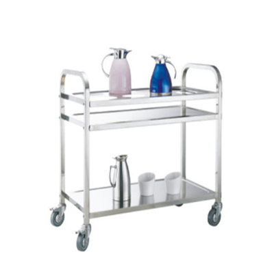 Chariot amovible en acier inoxydable de haute qualité à quatre roues
