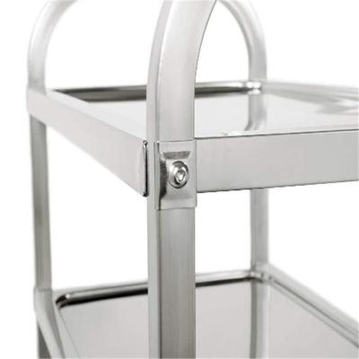 RK Bakeware China Foodservice NSF Winco Suc-30 Chariot de nourriture en acier inoxydable à trois niveaux