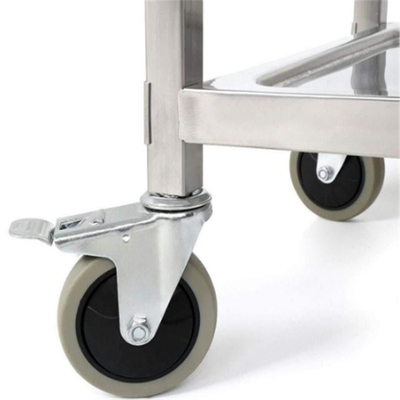 RK Bakeware China Foodservice NSF Winco Suc-30 Chariot de nourriture en acier inoxydable à trois niveaux