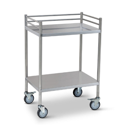 RK Bakeware Chine Hôpital médical revêtement Chariot en acier inoxydable Chariot chirurgical avec tiroirs