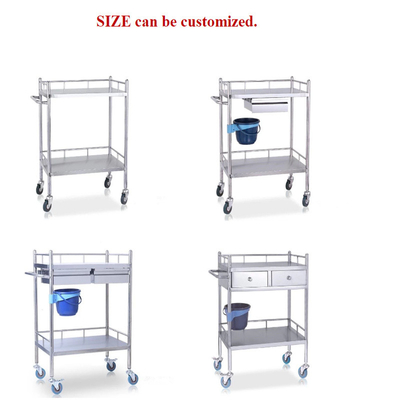 RK Bakeware Chine Foodservice NSF Chariot médical hospitalier en acier inoxydable avec tiroirs