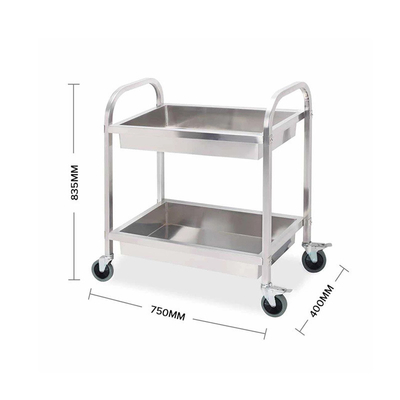 RK Bakeware China Foodservice NSF Double ligne plateau rack chariot en acier inoxydable chariot de boulangerie