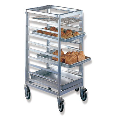Rk Bakeware China-Z Frame 20 Pan End Load Trolley de nidification en acier inoxydable à plaques de pain - monté