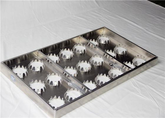 Plateau de cuisson 737x406x10mm de refroidissement en aluminium de 0.2cm