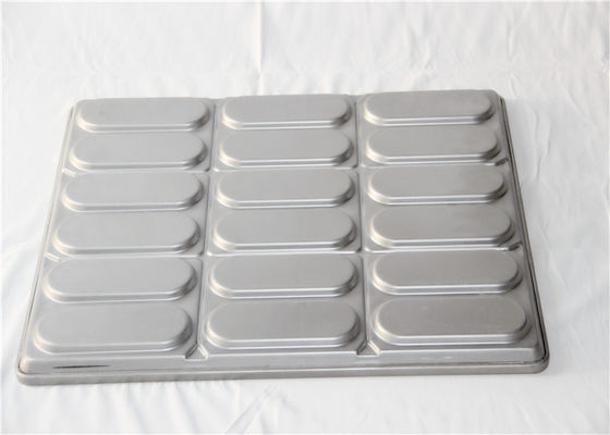 18 moule de petit pain de hot-dog de la cavité PTFE 654x535x38mm